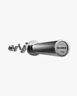 Eleiko Curl Bar article 3061174 with chrome finish and 12 kg endcap