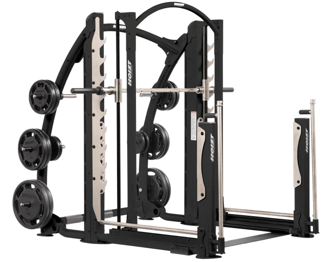 HOIST CF-3754 Dual Action Smith machine with matte black frame